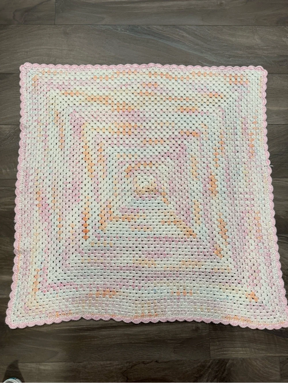 Newborn Baby Heirloom Blanket Crocheted 34x34